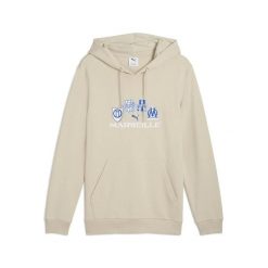 Bluza z kapturem OM. Brązowe bluzy z kapturem Puma, l, bez wzorów, z materiału, z kapturem. Za 276.50 zł.