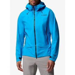 Kurtka z membraną męska Columbia Saudan Pro 3L Shell. Niebieskie kurtki przeciwdeszczowe Columbia, l, bez wzorów, bez kaptura. Za 1,143.99 zł.