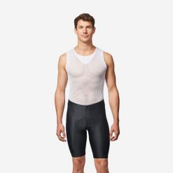 Spodenki rowerowe Btwin RC100. Czarne spodenki rowerowe VAN RYSEL, m, bez wzorów, z tworzywa sztucznego, rowerowe. Za 89.99 zł.