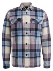 PME Legend Koszula - Regular fit - w kolorze fioletowo-błękitno-kremowym rozmiar: 3XL. Brązowe koszule PME Legend, xl, bez wzorów, z bawełny, bez kołnierzyka, bez ramiączek. Za 178.45 zł.