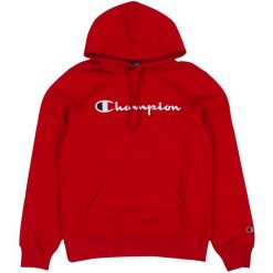 Bluza męska Champion Hooded. Czerwone bluzy z kapturem Champion, m, bez wzorów, z kapturem. Za 221.99 zł.