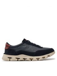 Clarks Sneakersy Nature X One 26176762 Granatowy. Niebieskie buty sportowe casual Clarks, bez wzorów, z materiału, bez zapięcia. Za 539.99 zł.