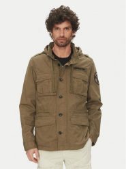 Aeronautica Militare Kurtka przejściowa 251AB2212CT3501 Khaki Regular Fit. Brązowe kurtki Aeronautica Militare, m, bez wzorów, z bawełny, bez kaptura. Za 1,319.00 zł.