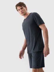 4F Koszulka sportowa w kolorze antracytowym rozmiar: XL. Czarne t-shirty sportowe 4F, bez wzorów, z materiału, bez ramiączek, outdoorowe. Za 53.04 zł.