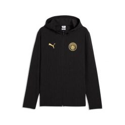 Kurtka dresowa Manchester City 2026/27. Czarne kurtki Puma, l, bez wzorów, z dresówki, bez kaptura. Za 431.00 zł.