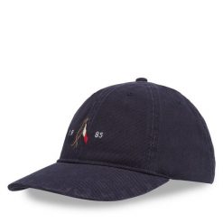 Czapka z daszkiem Tommy Hilfiger. Niebieskie czapki z daszkiem Tommy Hilfiger, bez wzorów. Za 179.99 zł.