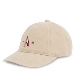 Czapka z daszkiem Tommy Hilfiger. Brązowe czapki z daszkiem Tommy Hilfiger, bez wzorów. Za 189.99 zł.