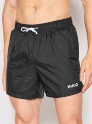 Hugo Szorty kąpielowe Haiti 50469312 Czarny Regular Fit. Czarne kąpielówki Hugo, m, bez wzorów, z syntetyku. Za 159.99 zł.