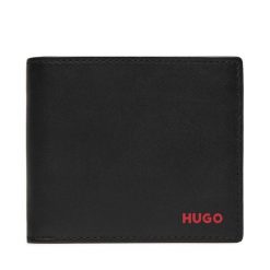 Portfel HUGO. Czarne portfele Hugo, bez wzorów. Za 349.99 zł.