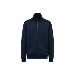 Kurtka ze szczotkowanego polaru Kariban. Niebieskie kurtki KARIBAN, xl, bez wzorów, z bawełny, bez kaptura. Za 258.00 zł.