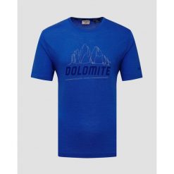 T-shirt turystyczny męski Dolomite Cristallo Merino. Niebieskie bielizna termoaktywna Dolomite, m, bez wzorów, bez ramiączek. W wyprzedaży za 374.00 zł.
