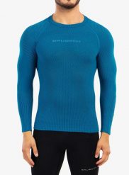 Bluza termoaktywna męska Brubeck 3D Run PRO LS Shirt. Zielone bielizna termoaktywna Brubeck, l, bez wzorów, z materiału, bez ramiączek, do biegania. Za 181.49 zł.