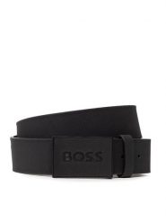 Boss Pasek Męski Icon-S1 50471333 Czarny. Czarne paski Boss, bez wzorów, ze skóry. Za 299.99 zł.
