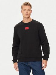 Hugo Bluza Diragol212 50447964 Czarny Regular Fit. Czarne bluzy Hugo, m, bez wzorów, z bawełny, bez kaptura. Za 249.99 zł.
