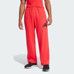Spodnie Essentials Wide Leg 3 Bar Logo. Czarne spodnie treningowe długie Adidas, xl, bez wzorów, z materiału. Za 229.00 zł.