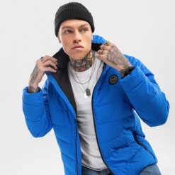 Kurtka puchowa Lifestyle męska Siroko Globe wodoodporna. Niebieskie kurtki SIROKO, m, bez wzorów, z puchu, bez kaptura. W wyprzedaży za 297.00 zł.