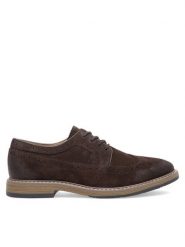 Gino Rossi Półbuty ADAMO-01 MI08 Brązowy. Brązowe eleganckie półbuty Gino Rossi, bez wzorów, ze skóry, bez obcasa, bez zapięcia. Za 223.99 zł.