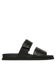 BOSS Klapki Hedrik 50563153 Czarny. Czarne klapki Boss, ze skóry. Za 899.99 zł.