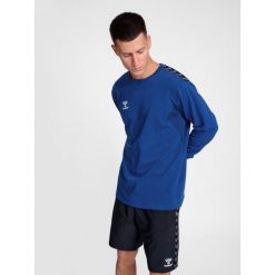 Bluza Hummel Authentic. Niebieskie bluzy Hummel, bez wzorów, bez kaptura. Za 217.50 zł.