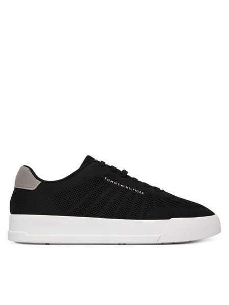 Tommy Hilfiger Sneakersy Th Court Knit FM0FM05823 Czarny. Czarne buty sportowe casual Tommy Hilfiger, bez wzorów, z materiału, bez zapięcia. Za 369.99 zł.