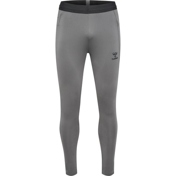 Legginsy Hummel Pro. Szare legginsy długie sportowe Hummel, bez wzorów, sportowe. W wyprzedaży za 213.00 zł.