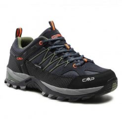Buty trekkingowe męskie CMP Rigel Low Wp. Czarne buty trekkingowe CMP, bez wzorów, bez zapięcia, trekkingowe. W wyprzedaży za 359.99 zł.