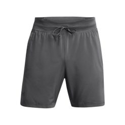Szorty 2 w 1 Under Armour Launch Elite 7". Szare szorty Under Armour, bez wzorów, sportowe. W wyprzedaży za 194.00 zł.