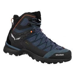 Buty trekkingowe Salewa MS MTN Trainer Lite Mid GTX. Brązowe buty turystyczne Salewa, na zimę, bez wzorów, z gore-texu, bez zapięcia, trekkingowe, gore-tex. Za 843.00 zł.