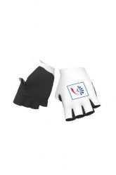 Rękawiczki rowerowe Alé Cycling Groupama FDJ. Białe rękawiczki ALÉ CYCLING, bez wzorów, z bawełny. Za 239.99 zł.