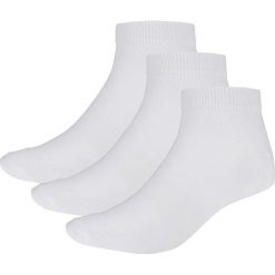 Skarpetki męskie (3 pary) SOM600 - biały + biały + biały - Outhorn. Skarpety marki Outhorn. Za 19.99 zł.