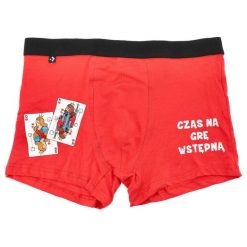 Czerwone Bokserki Moraj Walentynkowa Bielizna Dla Niego. Czerwona bokserki Moraj, l, bez wzorów, z materiału. Za 29.99 zł.