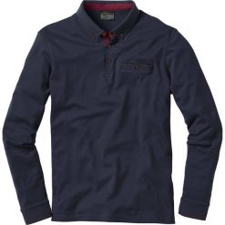 Shirt polo z długim rękawem bonprix ciemnoniebieski. Bluzki z długim rękawem marki bonprix. Za 69.99 zł.