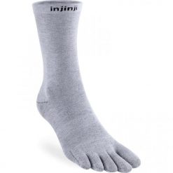 Skarpetki Injinji Liner Crew. Szare skarpety Injinji, bez wzorów, z materiału. Za 82.80 zł.