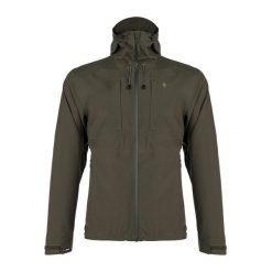 Kurtka przeciwdeszczowa męska Pinewood Abisko/Telluz 3L. Czarne kurtki Pinewood, l, bez wzorów, bez kaptura. Za 839.99 zł.