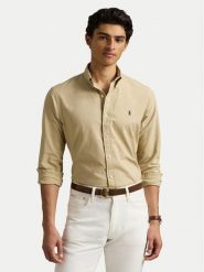 Polo Ralph Lauren Koszula 710960643 Beżowy Regular Fit. Brązowe koszule Polo Ralph Lauren, m, bez wzorów, z bawełny, bez kołnierzyka, bez ramiączek. Za 569.99 zł.