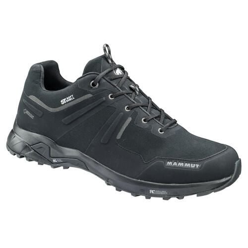 Buty turystyczne męskie Mammut Ultimate III Low GTX. Czarne buty turystyczne Mammut, bez wzorów, z gore-texu, bez zapięcia, trekkingowe, gore-tex. Za 885.25 zł.