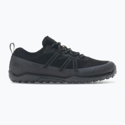 Buty barefoot męskie Xero Shoes Scrambler Trail Low WP. Czarne buty trekkingowe XERO SHOES, bez wzorów, bez zapięcia. Za 409.99 zł.