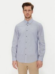 Armani Exchange Koszula XM000445 AF13007 FB056 Błękitny Regular Fit. Niebieskie koszule Armani Exchange, m, bez wzorów, z bawełny, bez kołnierzyka, bez ramiączek. Za 279.99 zł.