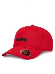 HUGO Czapka z daszkiem Jude 50533410 Czerwony. Czerwone czapki z daszkiem Hugo, bez wzorów, z bawełny. Za 139.99 zł.