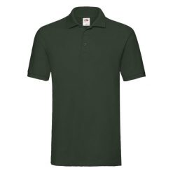 Męska Koszulka Polo Premium. Zielone koszulki polo sportowe Fruit of the Loom, m, bez wzorów, bez kołnierzyka, bez ramiączek. Za 54.99 zł.