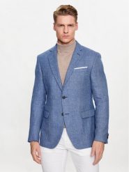 JOOP! Kurtka przejściowa 30037720 Niebieski Modern Fit. Niebieskie kurtki JOOP!, m, bez wzorów, ze lnu, bez kaptura. Za 1,039.00 zł.