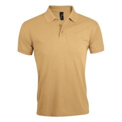 Męska Koszulka Polo Prime. Brązowe koszulki polo SOL'S, m, bez wzorów, bez kołnierzyka, bez ramiączek, do biegania. Za 84.99 zł.