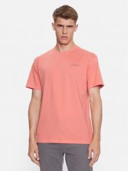 Columbia T-Shirt North Cascades™ Short Sleeve Tee Pomarańczowy Regular Fit. Brązowe t-shirty sportowe Columbia, bez wzorów, z bawełny, bez ramiączek, trekkingowe. Za 79.99 zł.