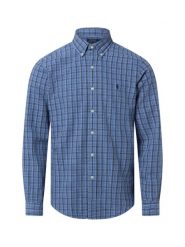 Polo Ralph Lauren Męska koszula casualowa - Custom Fit Mężczyźni Modern Fit Bawełna niebieski w kratkę, S. Niebieskie koszule Polo Ralph Lauren, m, bez wzorów, z bawełny, bez kołnierzyka, bez ramiączek. Za 769.95 zł.