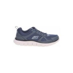 Buty do chodzenia męskie Skechers Track Scloric. Niebieskie buty do biegania Skechers, bez wzorów, bez zapięcia, do biegania. Za 249.99 zł.