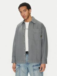 G-Star Raw Koszula D23007-D300 H116 Szary Boxy Fit. Szare koszule G-Star, m, bez wzorów, z bawełny, bez kołnierzyka, bez ramiączek. Za 318.99 zł.