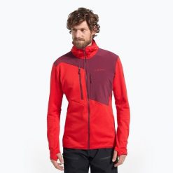 Bluza termoaktywna meska La Sportiva Lucendro Thermal Hoody. Czerwone bielizna termoaktywna La Sportiva, bez wzorów, bez ramiączek, trekkingowe. Za 769.99 zł.