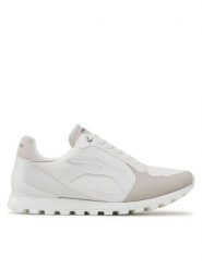 Trussardi Sneakersy 77A00488 Biały. Białe buty sportowe casual TRUSSARDI, bez wzorów, z materiału, bez zapięcia. Za 529.99 zł.