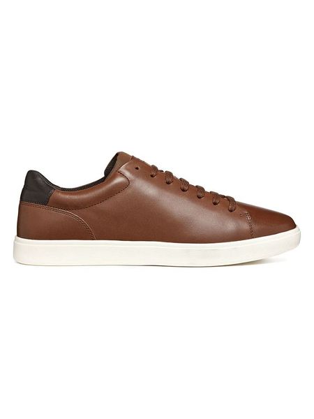 Geox Skórzane sneakersy "Avola" w kolorze brązowym rozmiar: 43. Brązowe buty sportowe casual Geox, bez wzorów, z materiału, bez zapięcia. Za 311.45 zł.