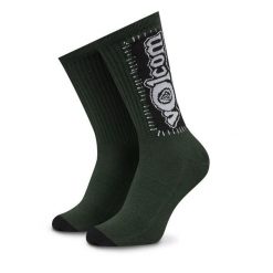 Skarpety wysokie unisex Volcom. Zielone skarpety Volcom, bez wzorów. Za 39.99 zł.
